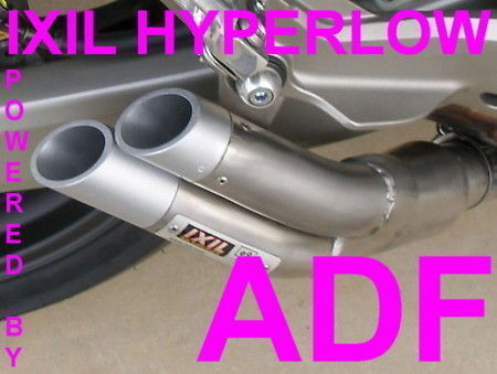AUSPUFF IXIL Hyperlow XL-Edelstahl-Endtopf, KTM Duke 125 200, Dualexit,